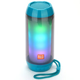 Altavoz Bluetooth inalámbrico subwoofer impermeable con luz LED portátil T&G TG643